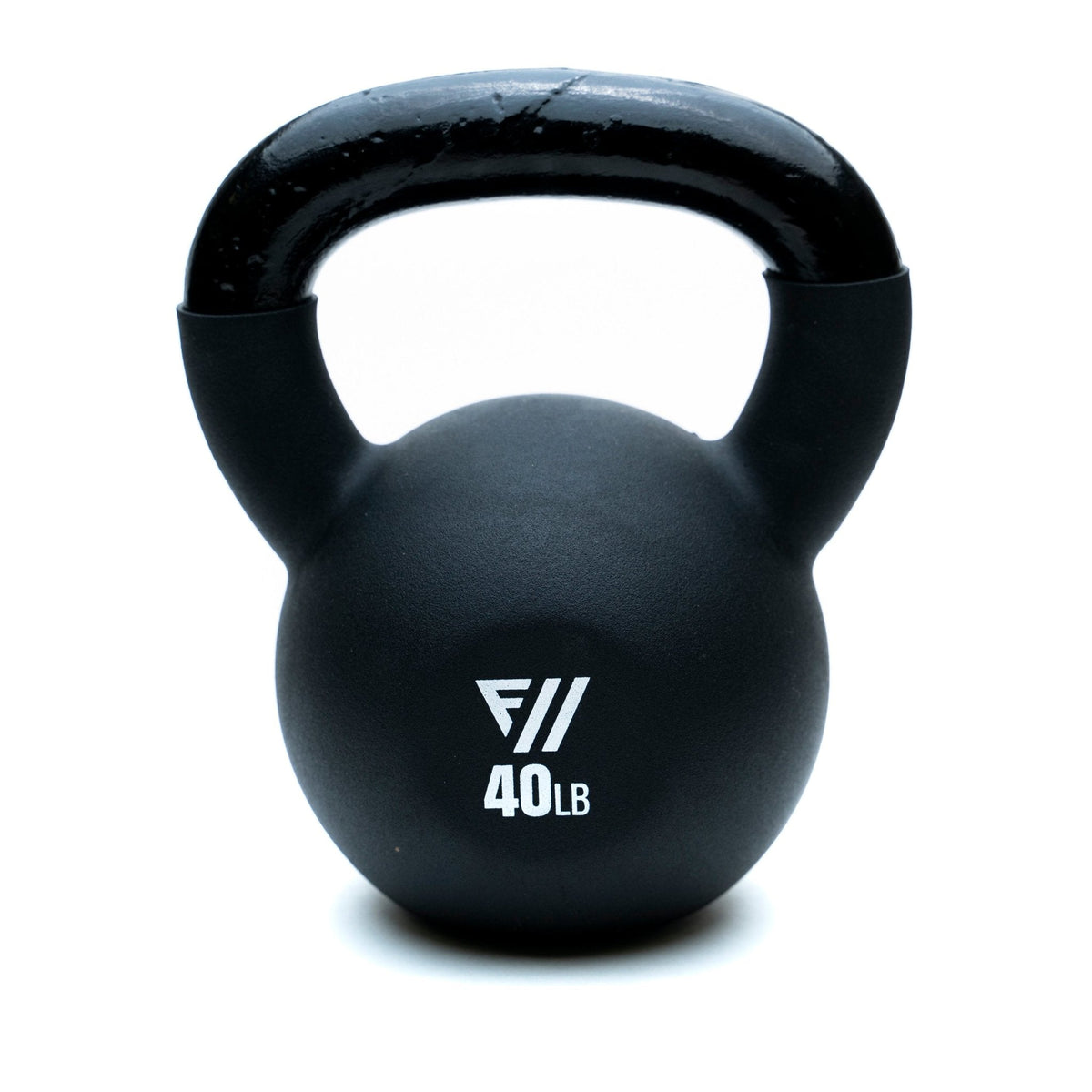 FitWay Equip. 40lb Black Neoprene Kettlebell - Fitness Experience