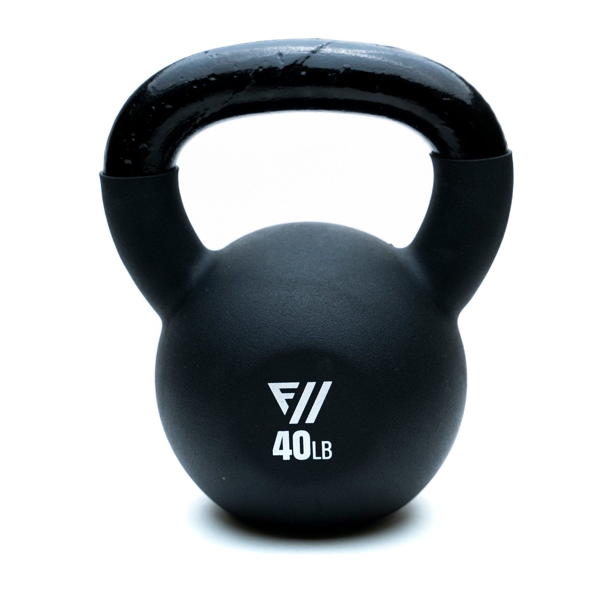 FitWay Equip. 40lb Black Neoprene Kettlebell - Fitness Experience