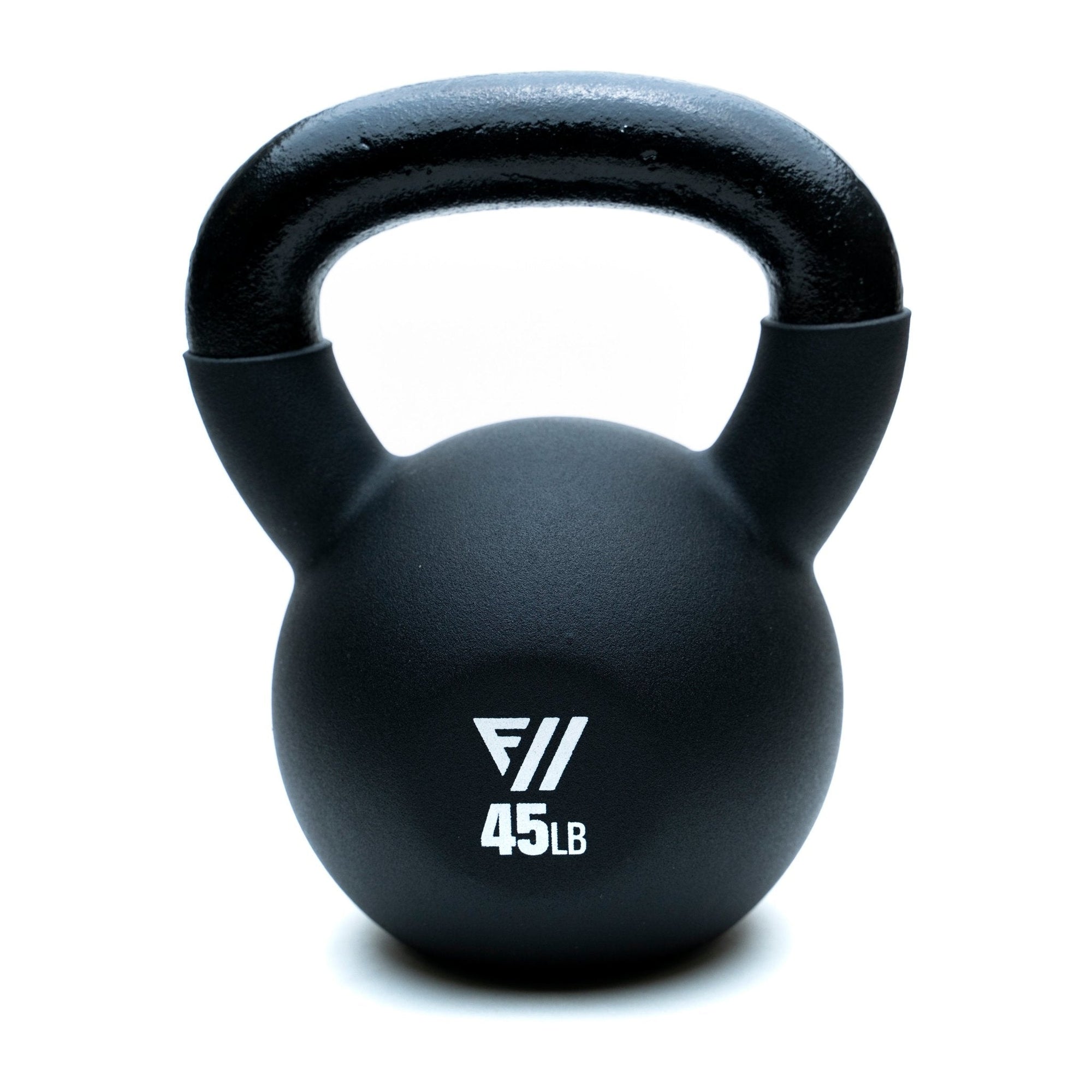 FitWay Equip. 45lb Black Neoprene Kettlebell - Fitness Experience