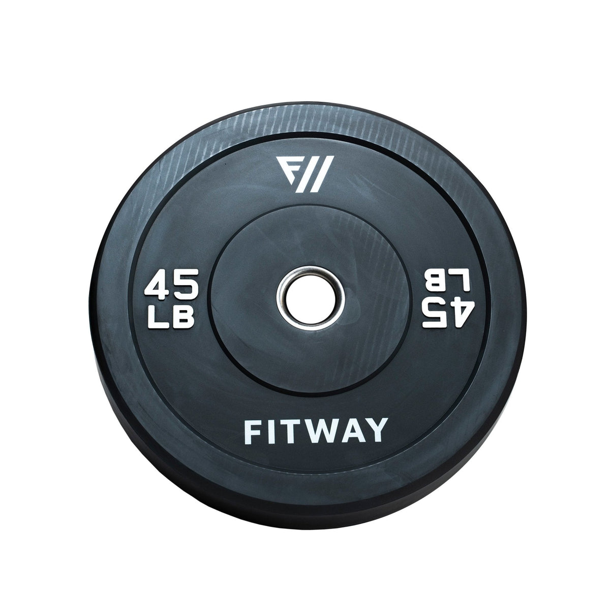 FitWay Equip. 45lb Olympic Rubber Bumper Plate - Fitness Experience