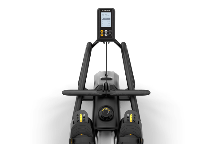 Matrix Fitness Rower with Magnetic Resistance view of console | Fitness Experience