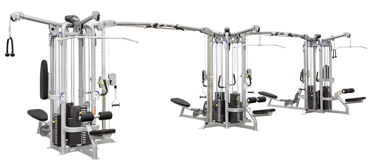 Hoist Fitness CMJ-6000-3 14 Station Tri Pod full view | Fitness Experience