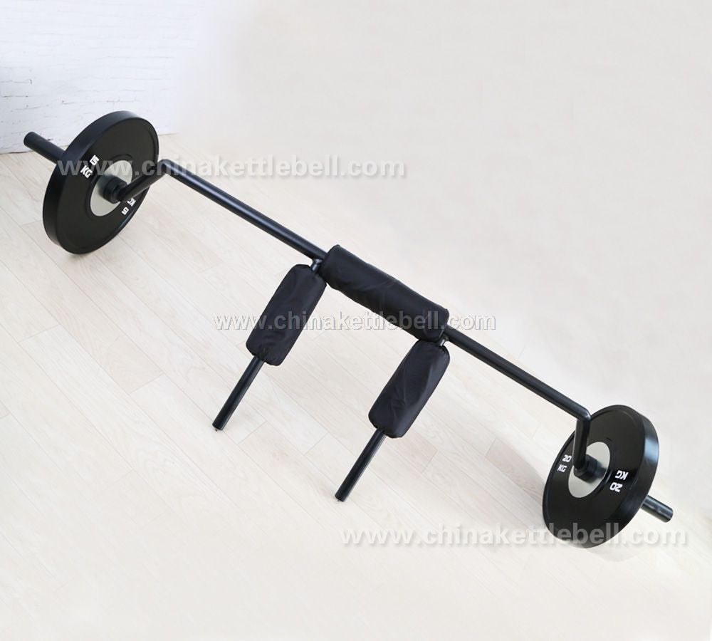 Black Safety Squat Bar Fitness Experience Commercial