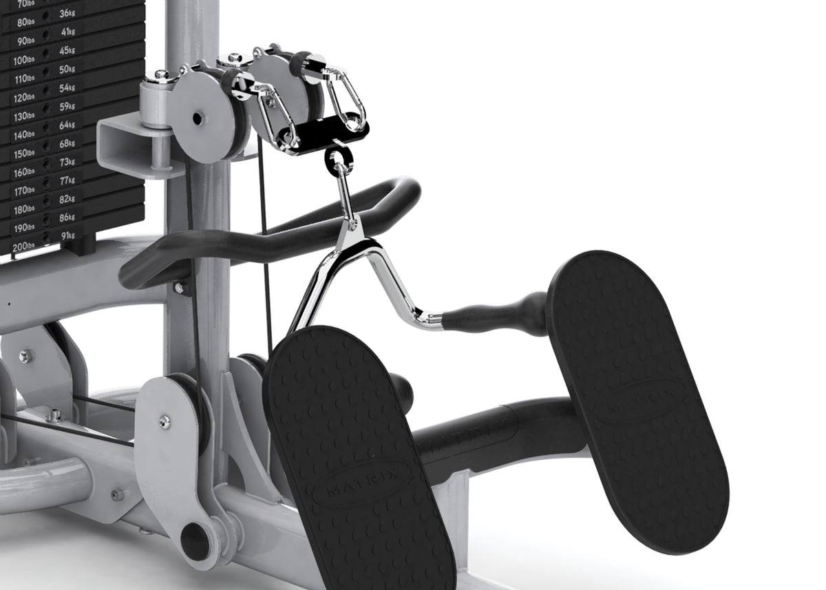 Matrix Fitness Aura 4-Stack Multi-Station pulley attachment view | Fitness Experience