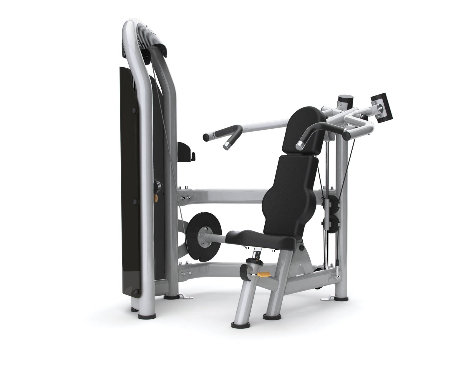 Matrix Fitness Aura Converging Shoulder Press front view | Fitness Experience
