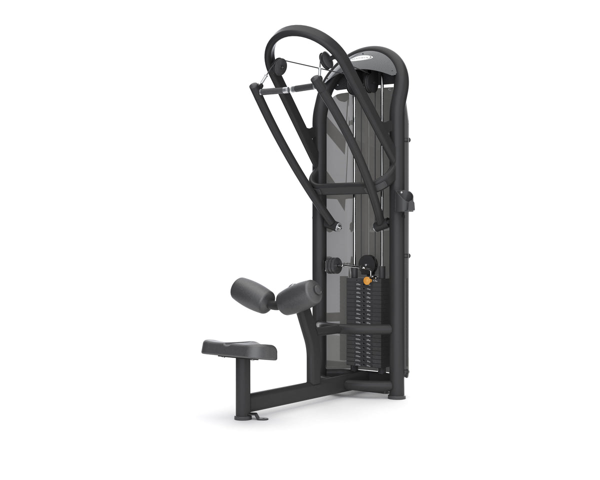 Matrix Fitness Aura Diverging Lat Pulldown full view | Fitness Experience