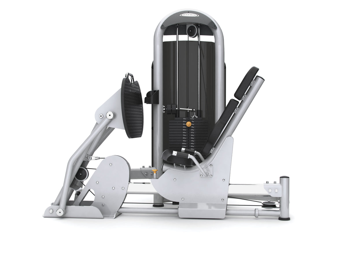 Matrix Fitness Aura Leg Press full view | Fitness Experience