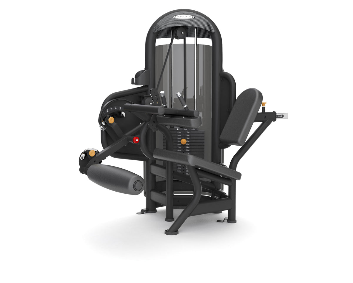 Matrix Fitness Aura Seated Leg Curl front view | Fitness Experience