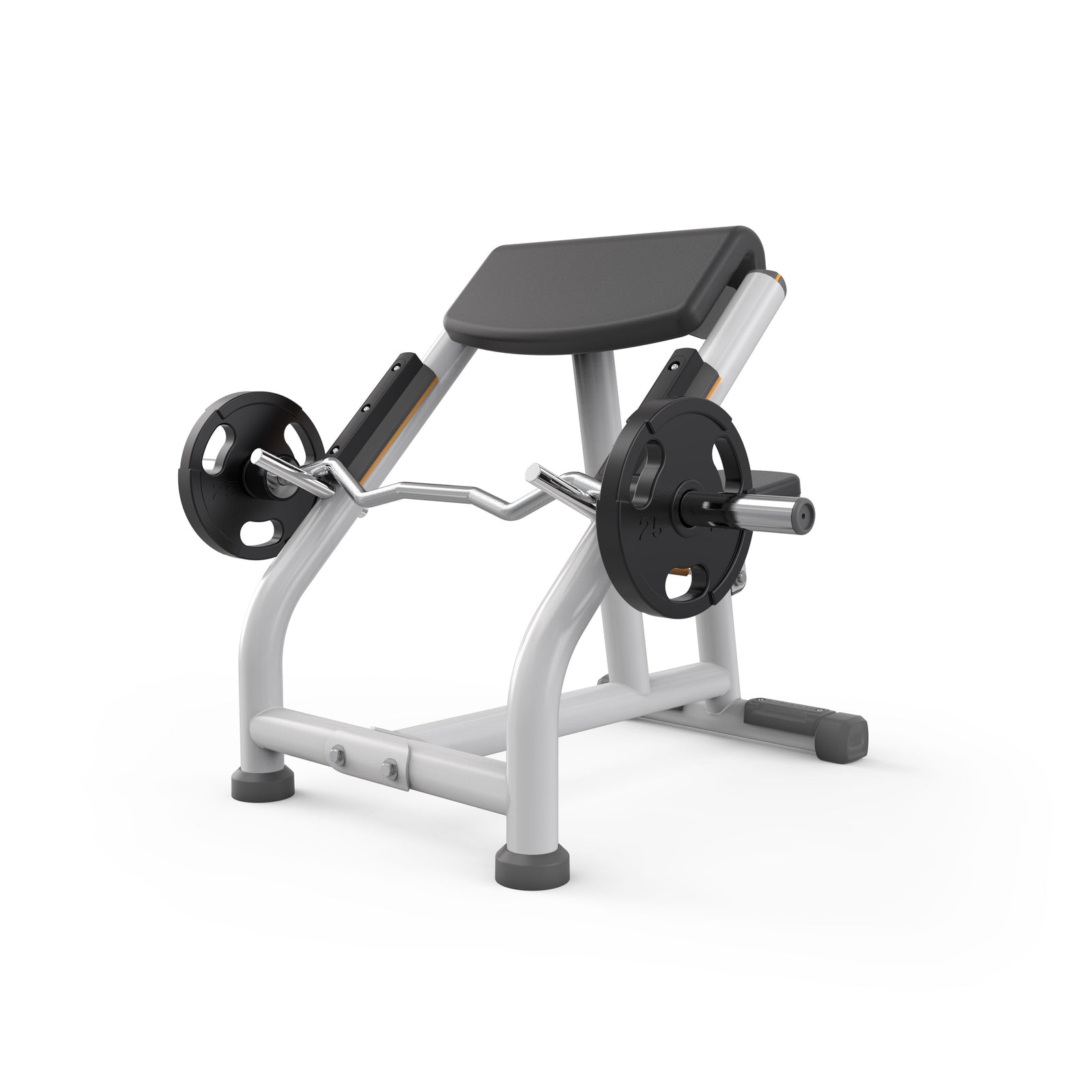 Matrix Fitness Magnum Preacher Curl full view | Fitness Experience