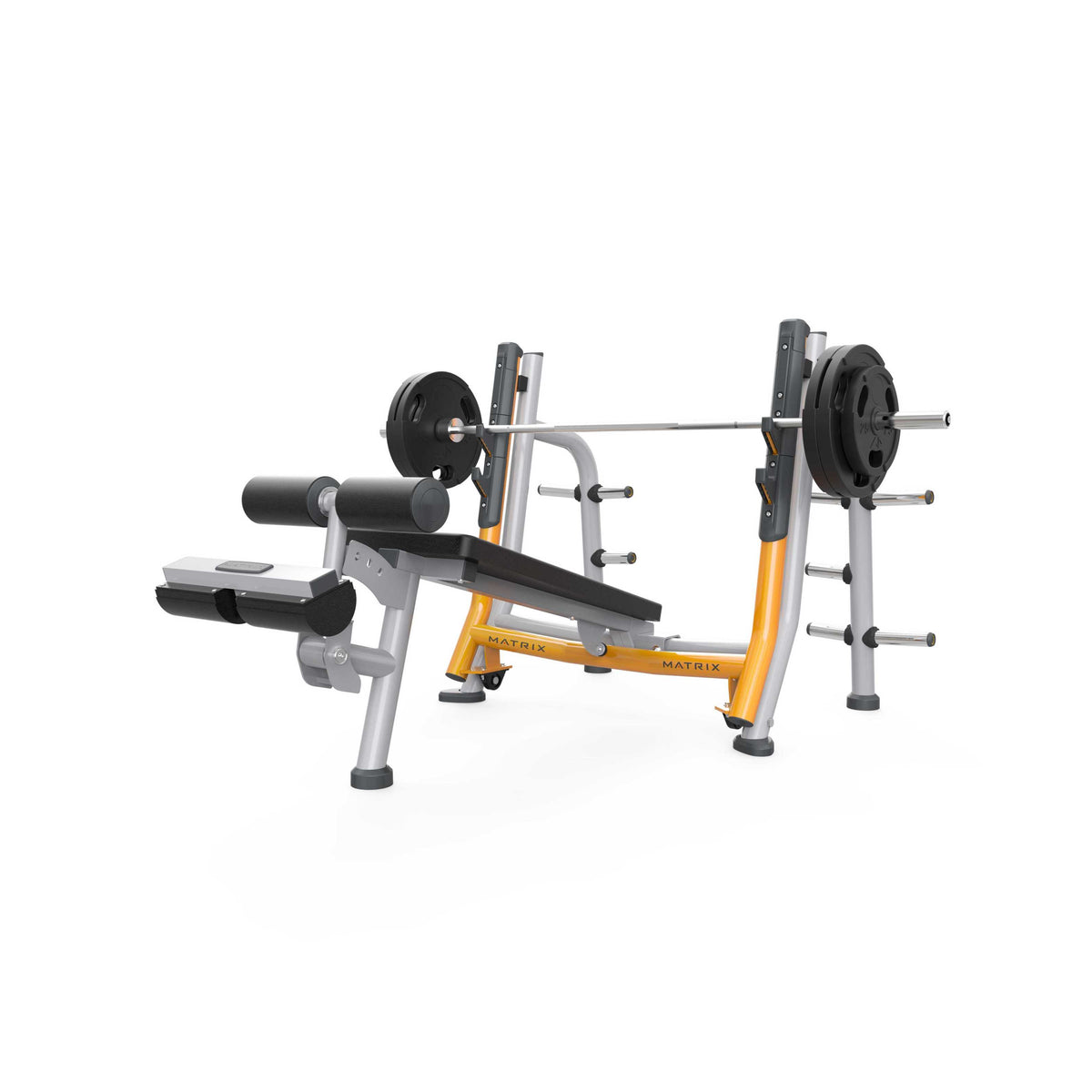 Matrix Fitness Magnum Breaker Olympic Decline Bench | Fitness ...