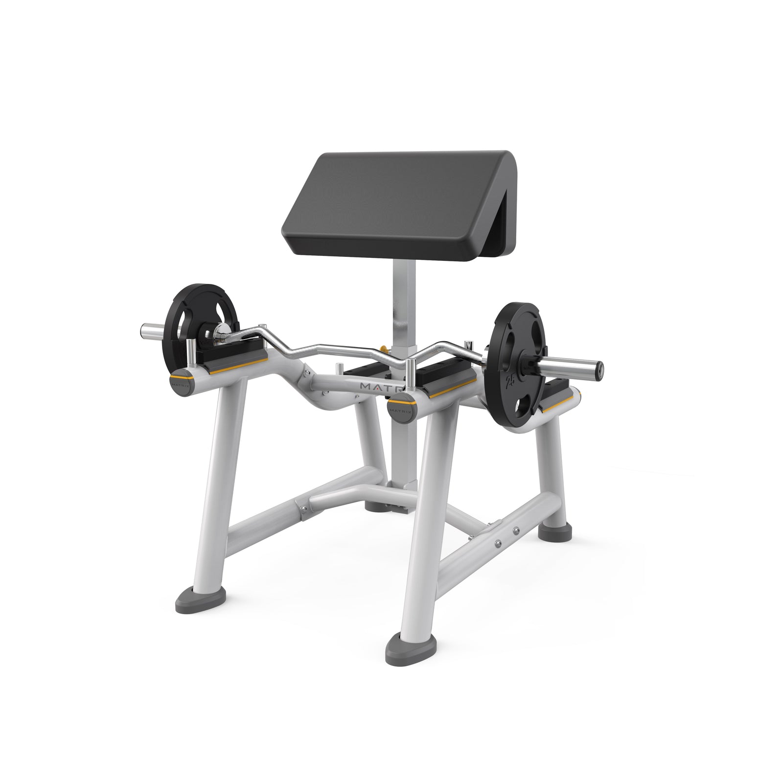 Matrix Fitness Magnum Standing Arm Curl full view | Fitness Experience