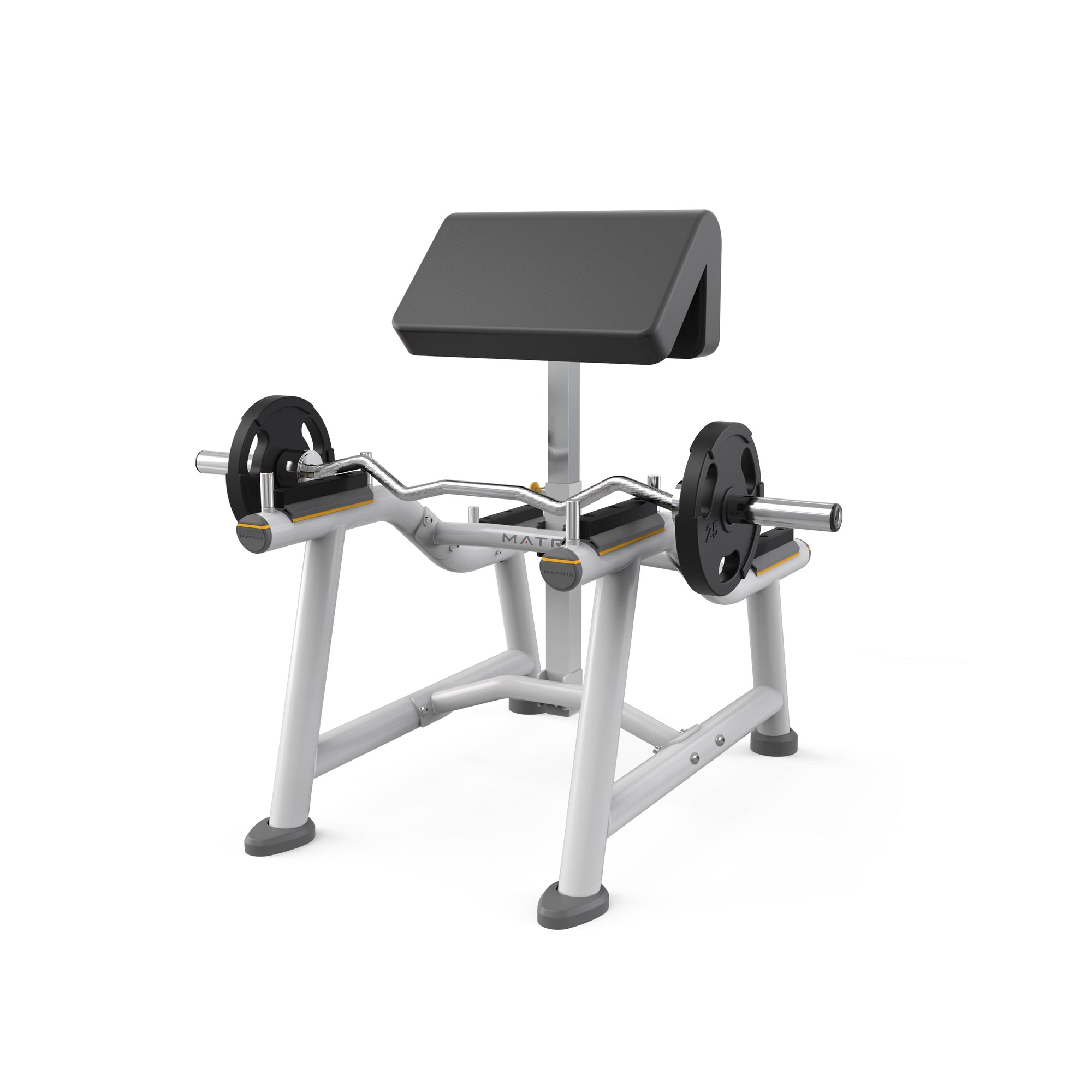 Matrix Fitness Magnum Standing Arm Curl full view | Fitness Experience