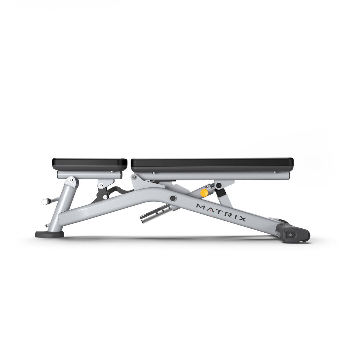 Matrix Fitness Magnum Multi-Adj. Bench LP side view | Fitness Experience