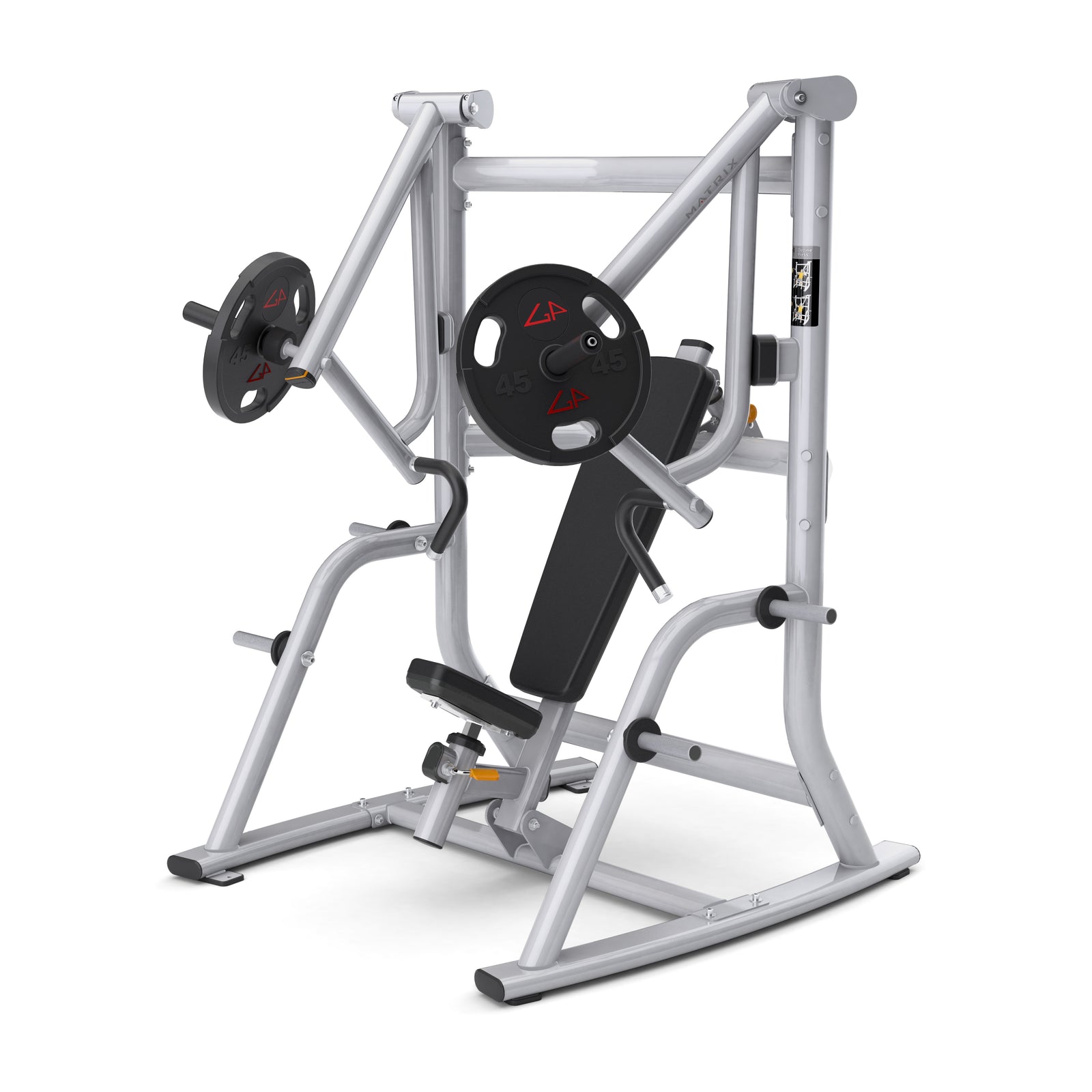 Matrix Fitness Magnum Vertical Decline Bench full view | Fitness Experience