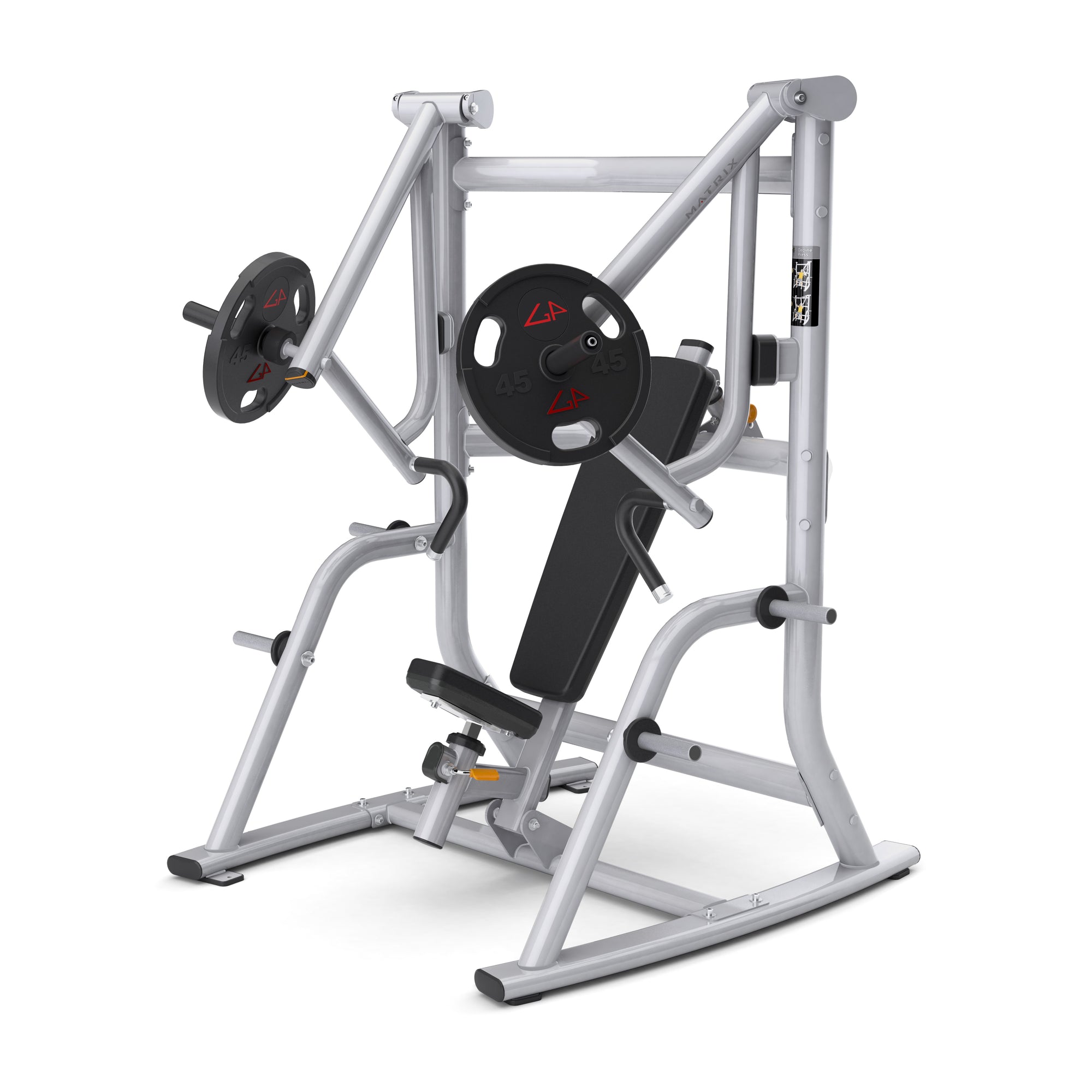 Matrix Fitness Magnum Vertical Decline Bench full view | Fitness Experience