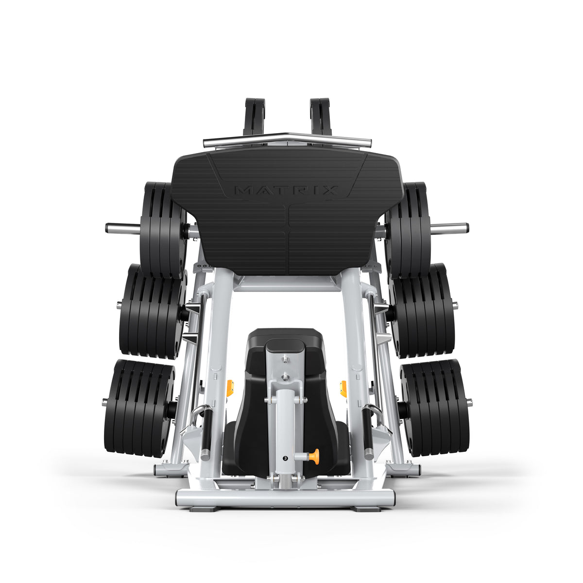 Matrix Fitness Magnum 45 degree leg press rear view | Fitness Experience