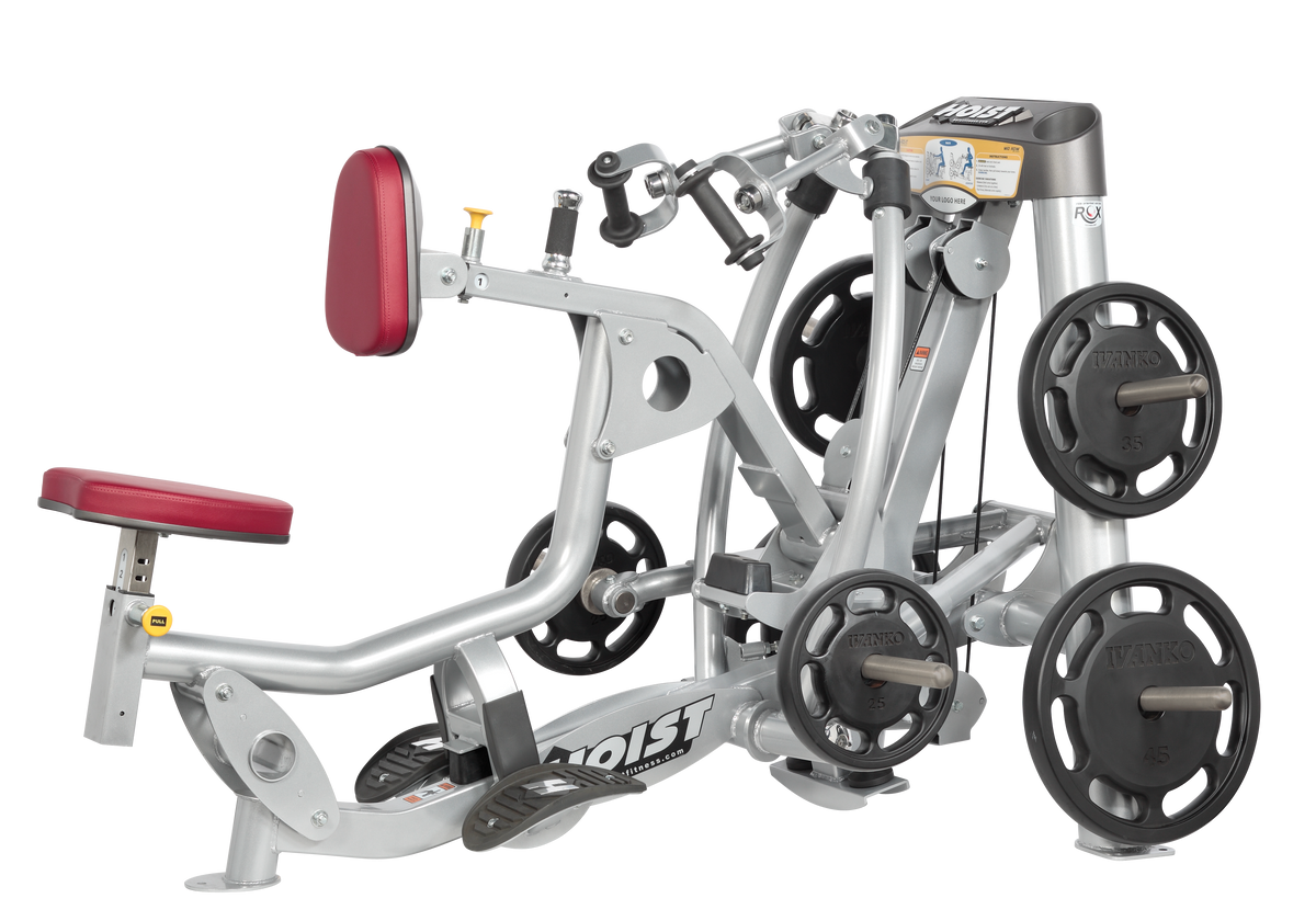 Hoist Fitness RPL-5203 Mid Row with red upholstery | Fitness Experience