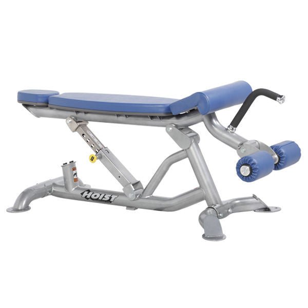 Hoist Fitness CF-3162 Super Flat/Decline Bench with blue upholstery | Fitness Experience