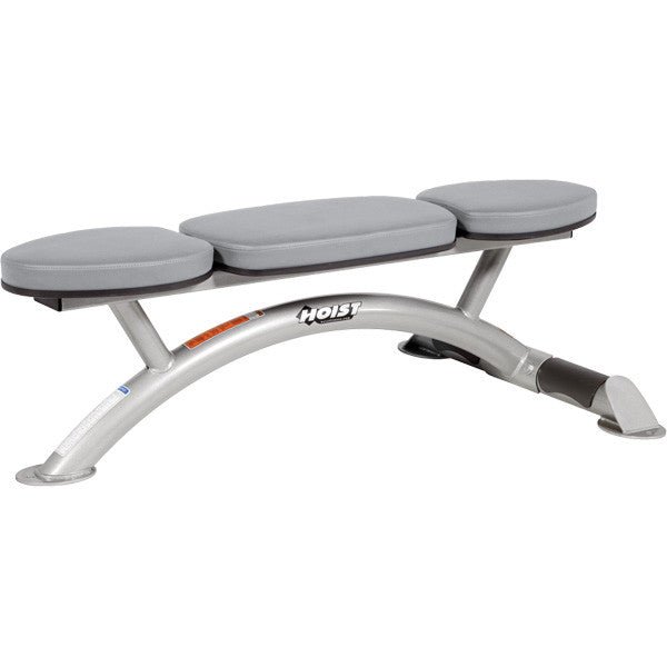 Hoist Fitness CF-3163 Flat Bench with gray upholstery | Fitness Experience