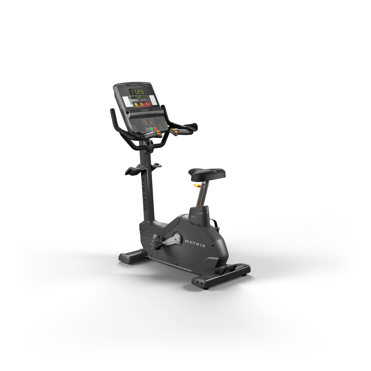 Matrix Fitness Endurance Upright Cycle with Group Training Console full view | Fitness Experience