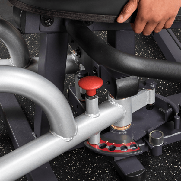 Body-Solid Pro Select Inner and Outer Thigh Machine adjustment view | Fitness Experience