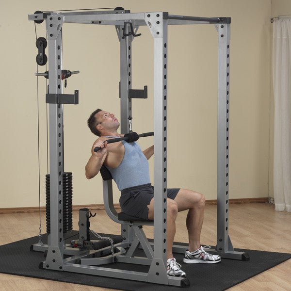 BodySolid GPR378 Pro Power Cage attachment view - Fitness Experience
