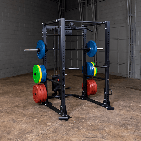 Body-Solid GPR400 Power Rack view with weights | Fitness Experience
