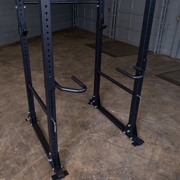 Body-Solid GPRDH Dip Handles attached to power rack | Fitness Experience