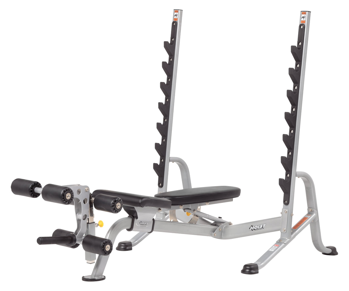 Hoist Fitness HF-5170 7 Position FID Olympic Bench full view | Fitness Experience