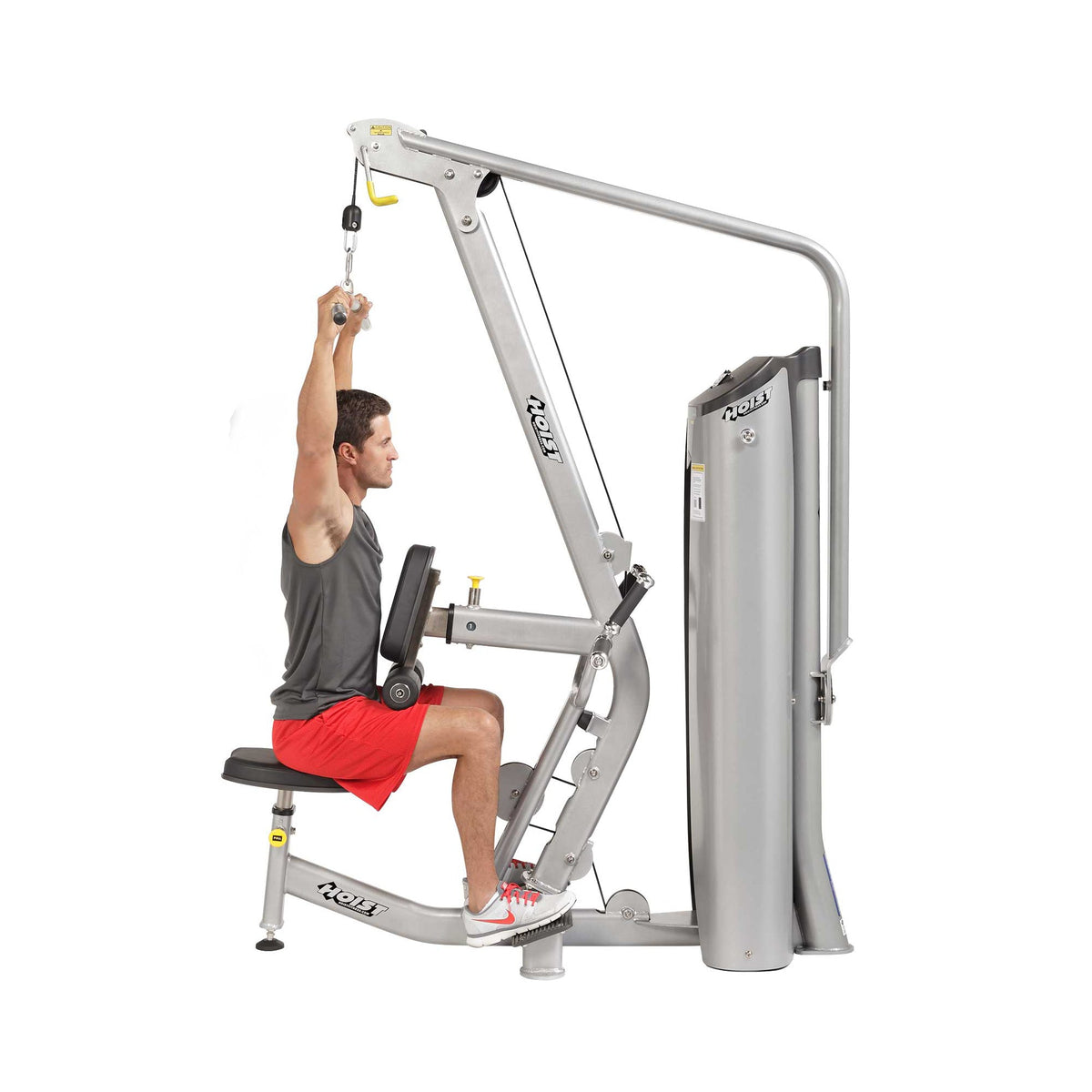 Hoist Fitness HD-3200 Lat Pulldown/Mid Row view of lat pulldown exercise | Fitness Experience
