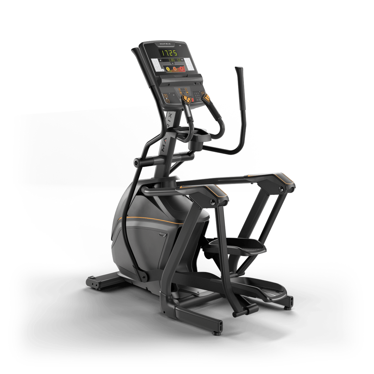 Matrix Fitness Lifestyle Elliptical with Group Training LED Console front view | Fitness Experience