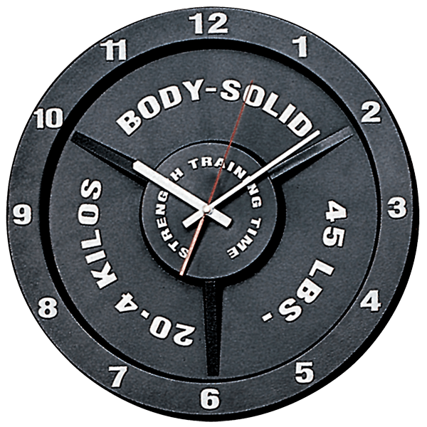 Body-Solid STT45 Weight Plate Clock full view | Fitness Experience