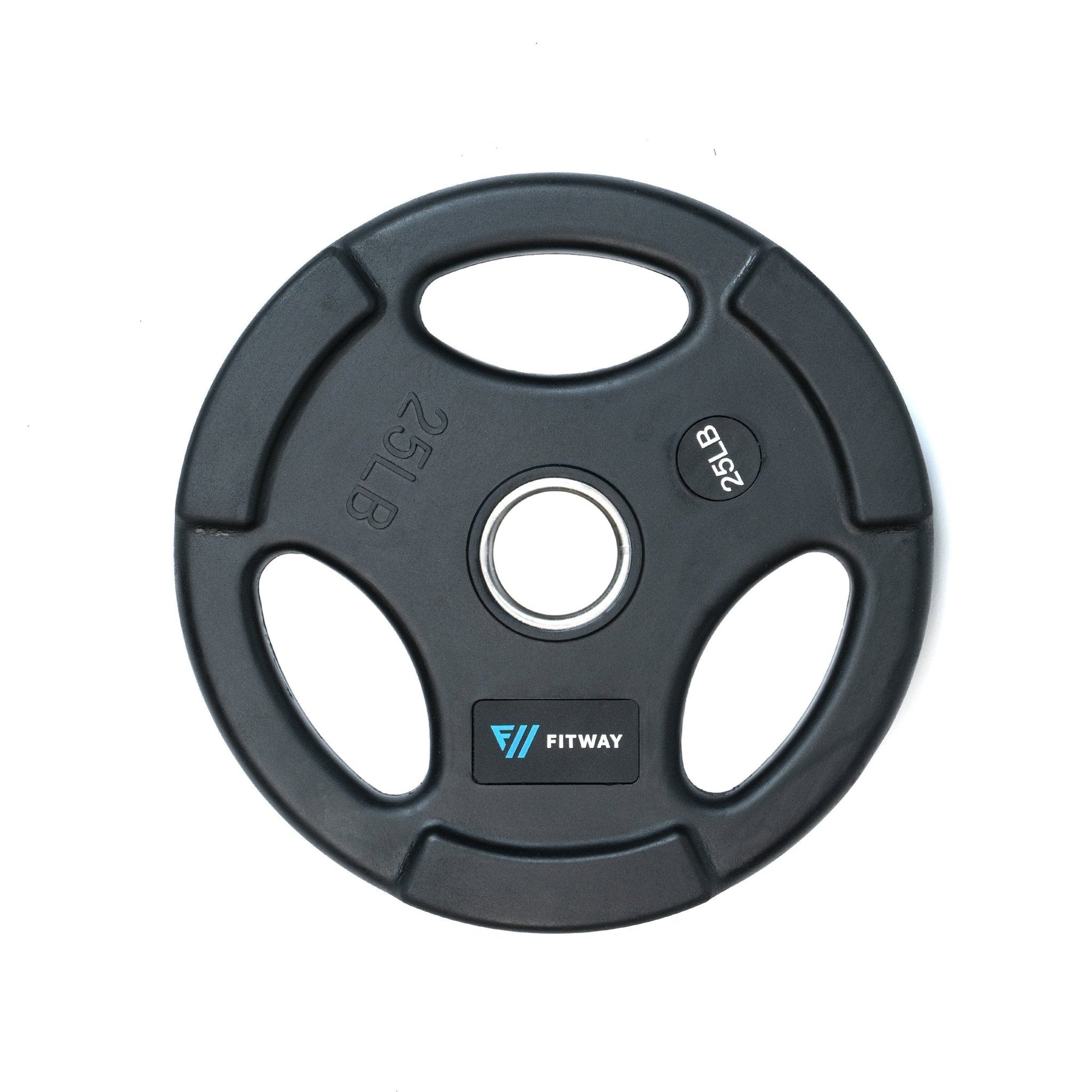 FitWay Equip. Olympic Rubber Grip Plate - 25lbs - Fitness Experience