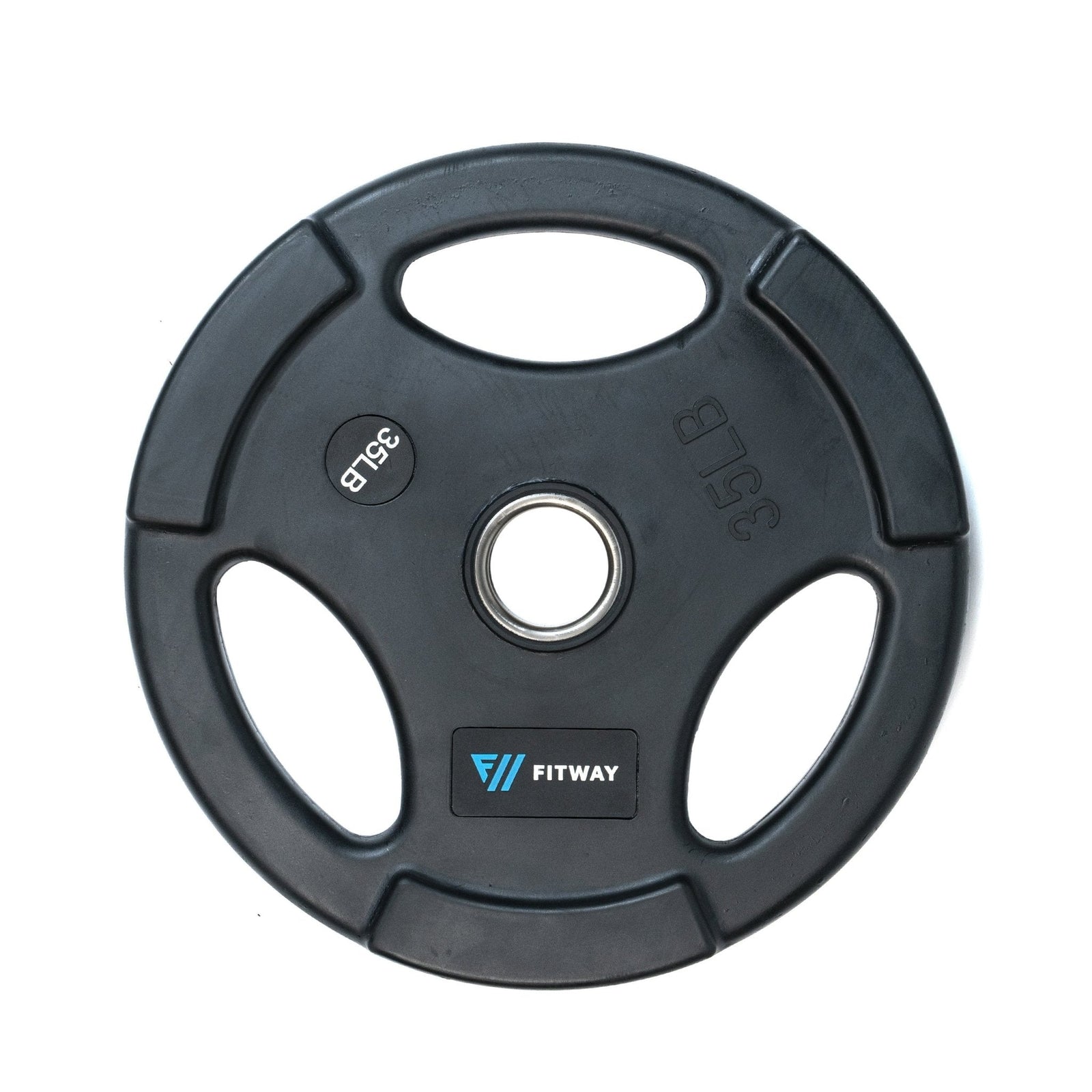 FitWay Equip. Olympic Rubber Grip Plate - 35lbs - Fitness Experience