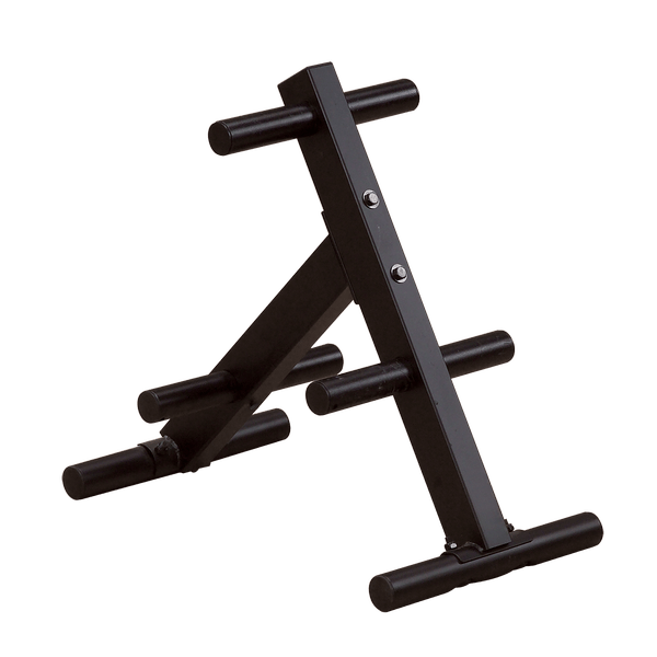 Body-Solid OWT24 Olympic Plate Tree full view | Fitness Experience