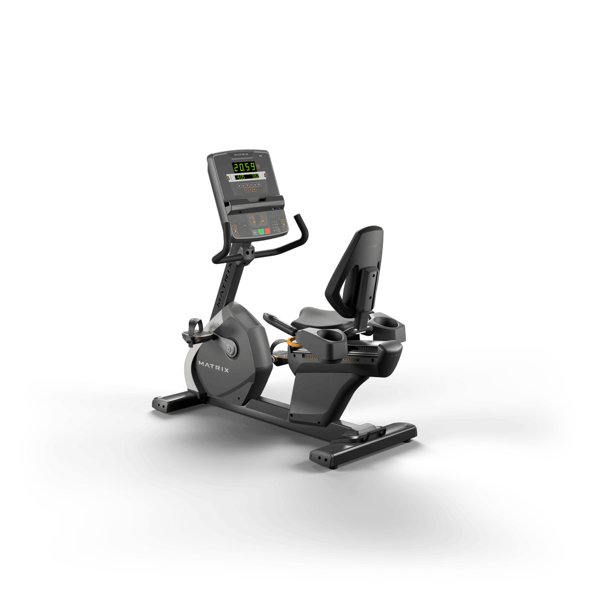 Matrix Fitness Performance Recumbent Cycle with LED Console full view | Fitness Experience