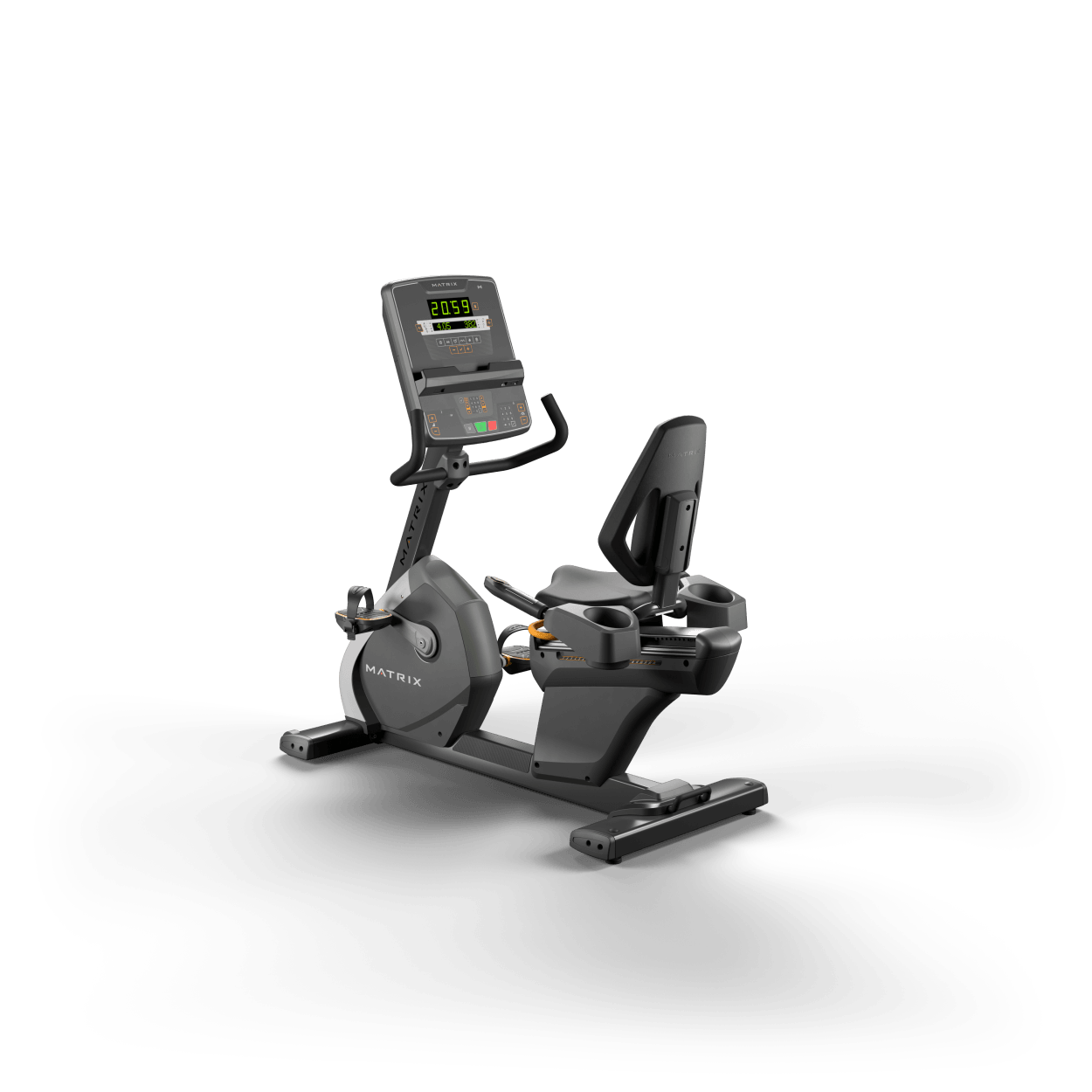 Matrix Fitness Performance Recumbent Cycle with LED Console full view | Fitness Experience