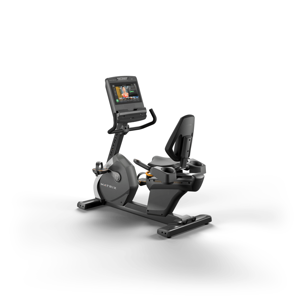Matrix Fitness Performance Recumbent Cycle with Touch Console full view | Fitness Experience