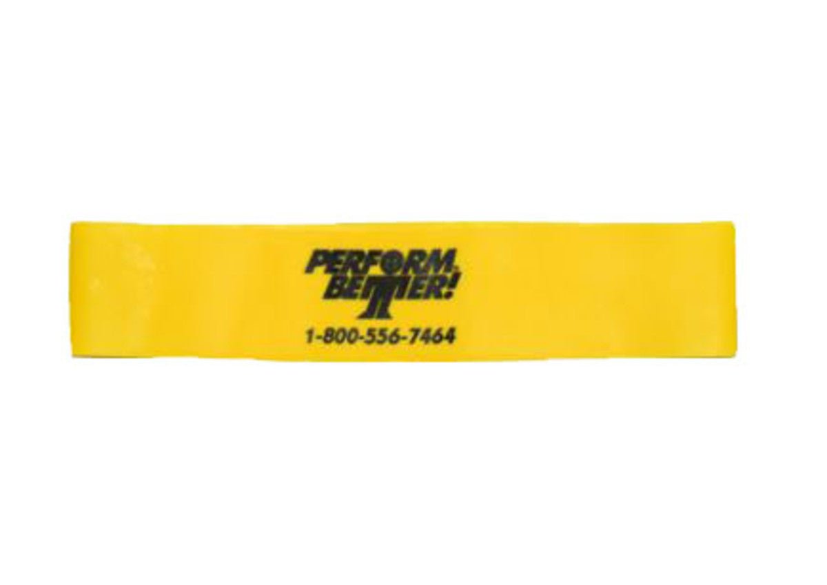 National Fitness Products Perform Better Mini Bands - 12&quot; Yellow Mini Band - Fitness Experience