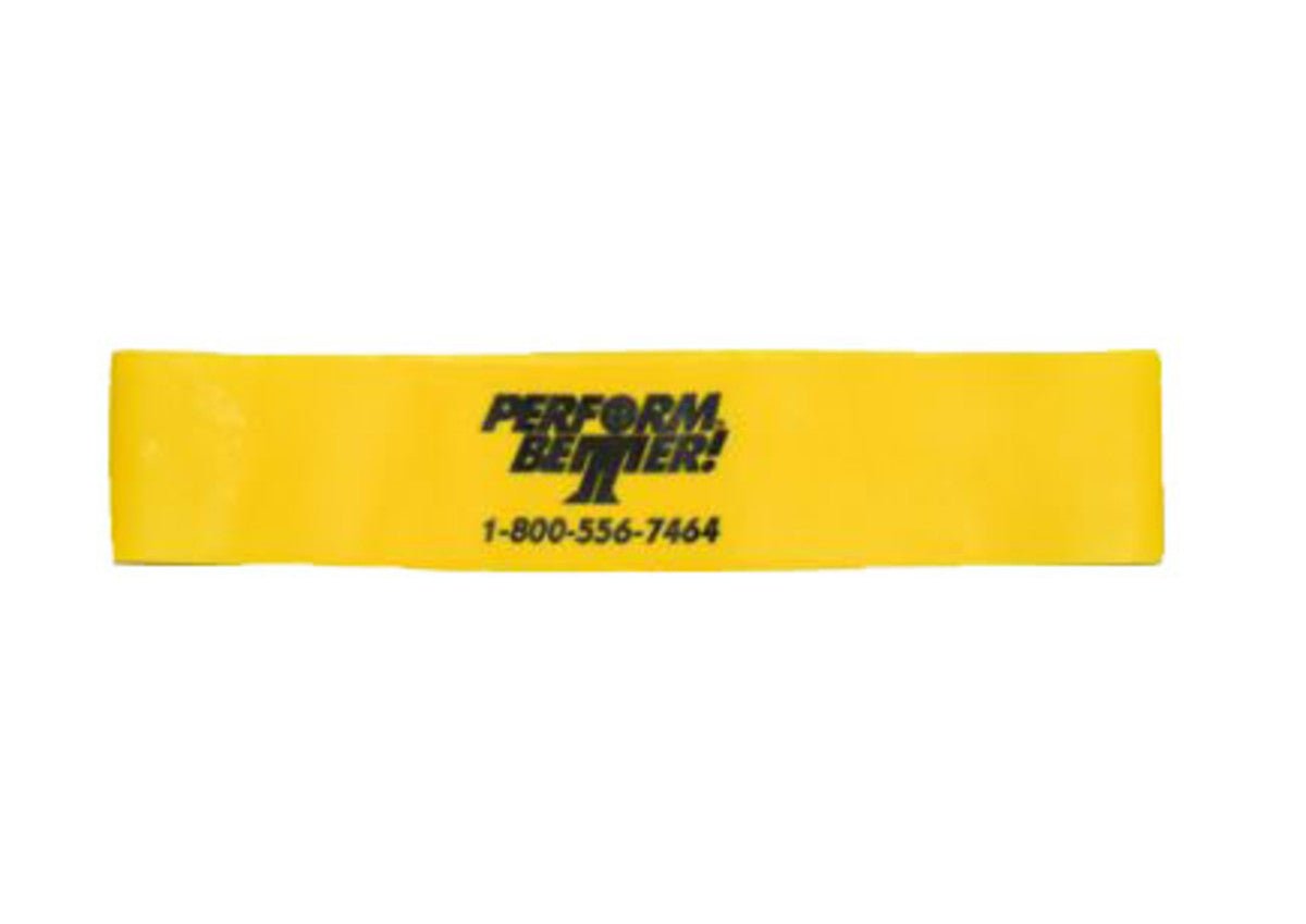 National Fitness Products Perform Better Mini Bands - 12" Yellow Mini Band - Fitness Experience