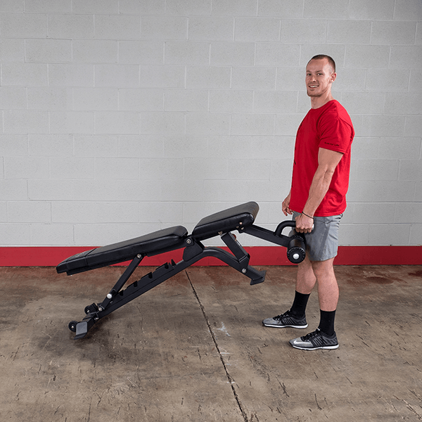 Body-Solid SFID425 Pro Clubline Adjustable Bench transportation view | Fitness Experience