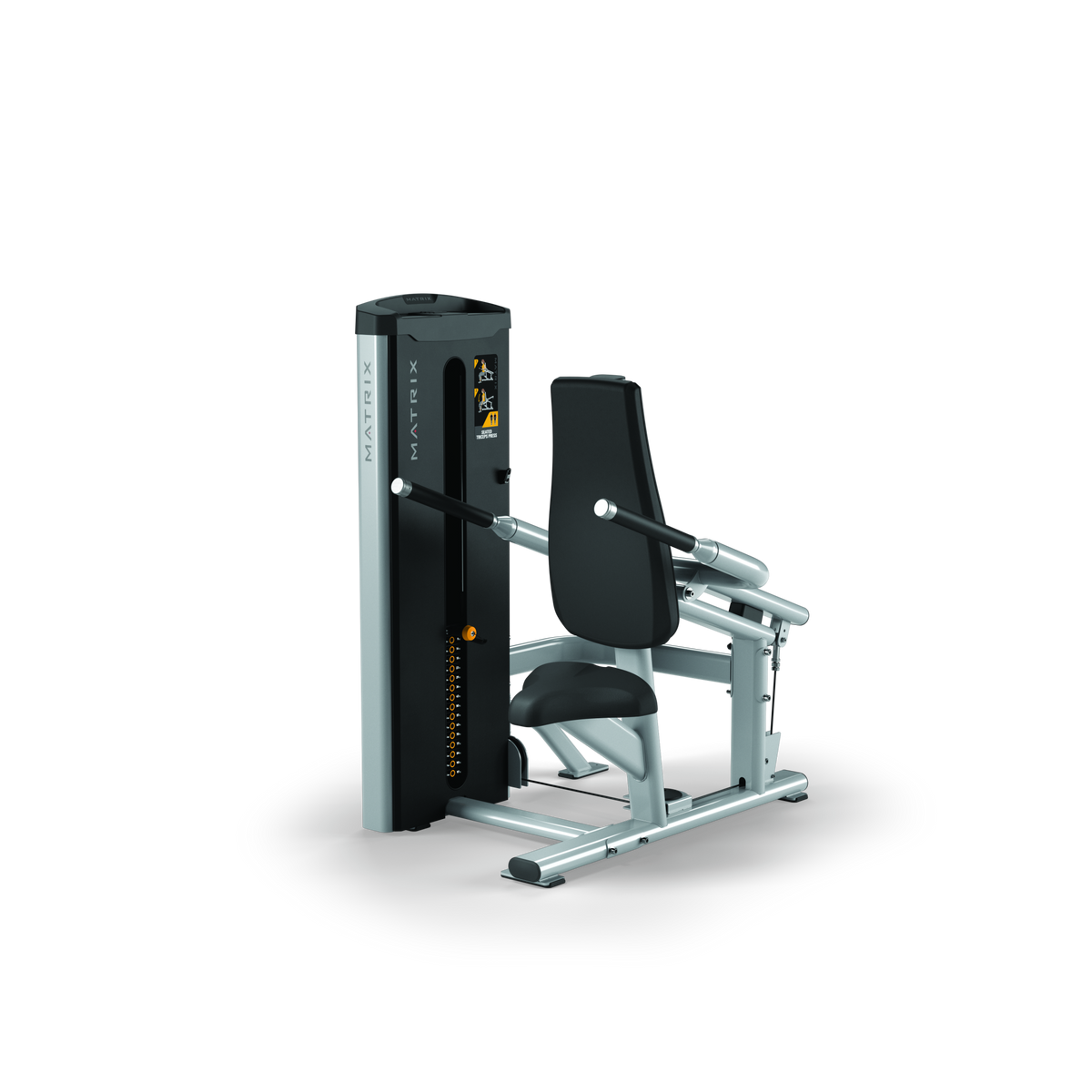 Matrix Fitness Go Series Seated Triceps Press full view | Fitness Experience