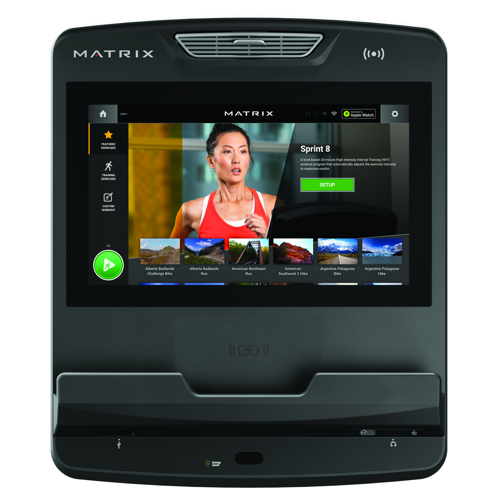 Matrix Fitness Touch Console | Fitness Experience