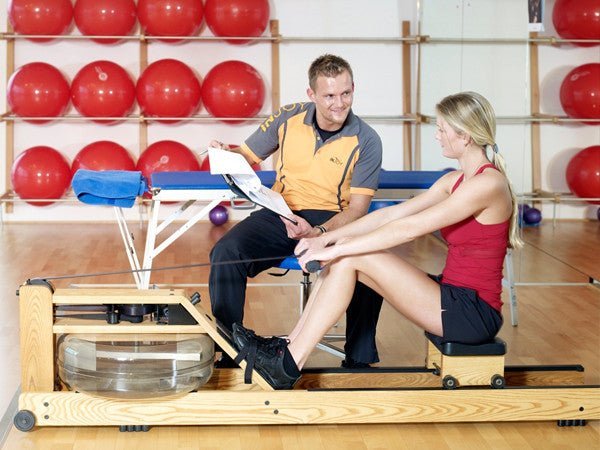 WaterRower Ash Rowing Machine view in use | Fitness Experience